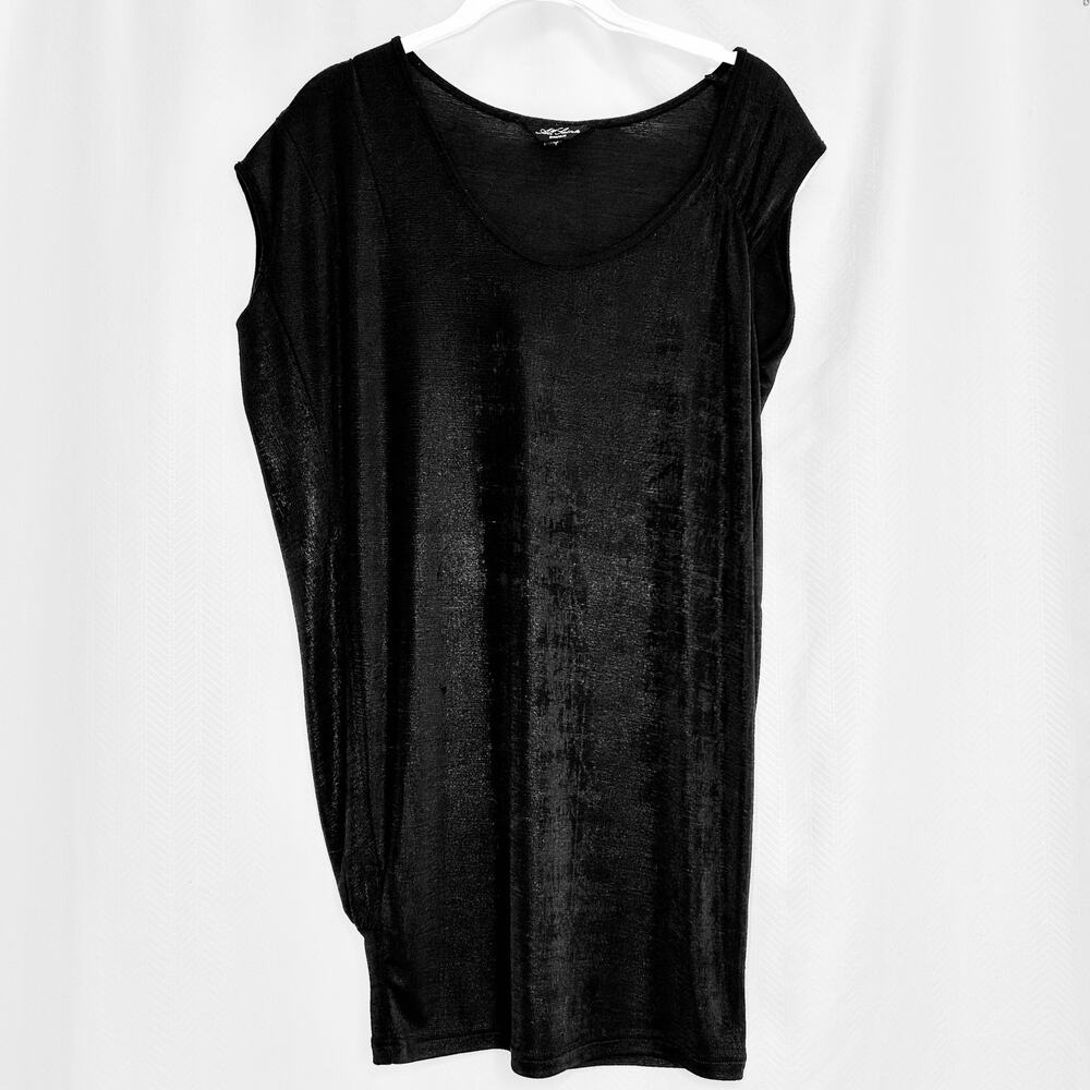 All Saints women’s black top short sleeves size 4